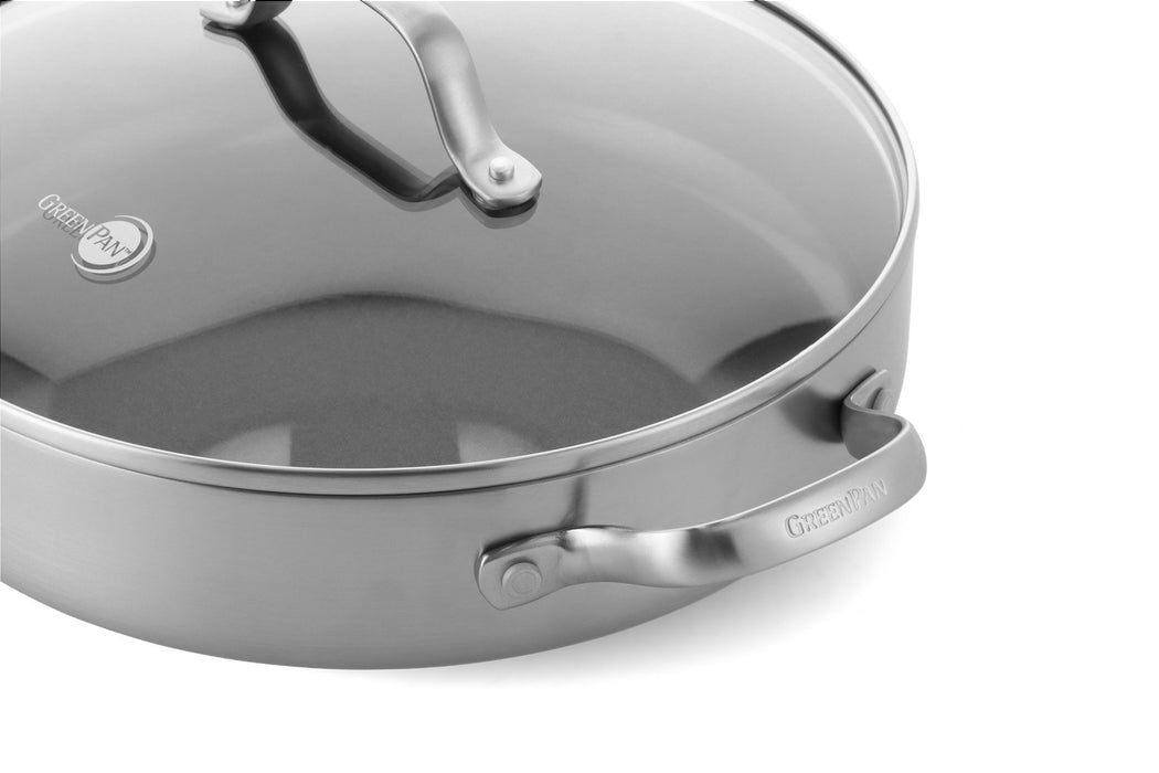 GreenPan Geneva Thermolon™ Seramik Yüzeyli 24 cm Basık Tencere