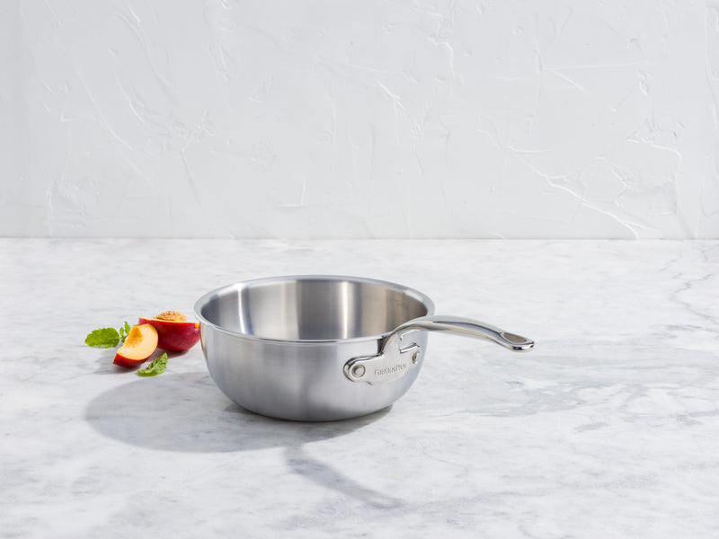 GreenPan Premiere Pro 5-Ply Paslanmaz Çelik Chef Wok Tava 20 cm / 2.36 L