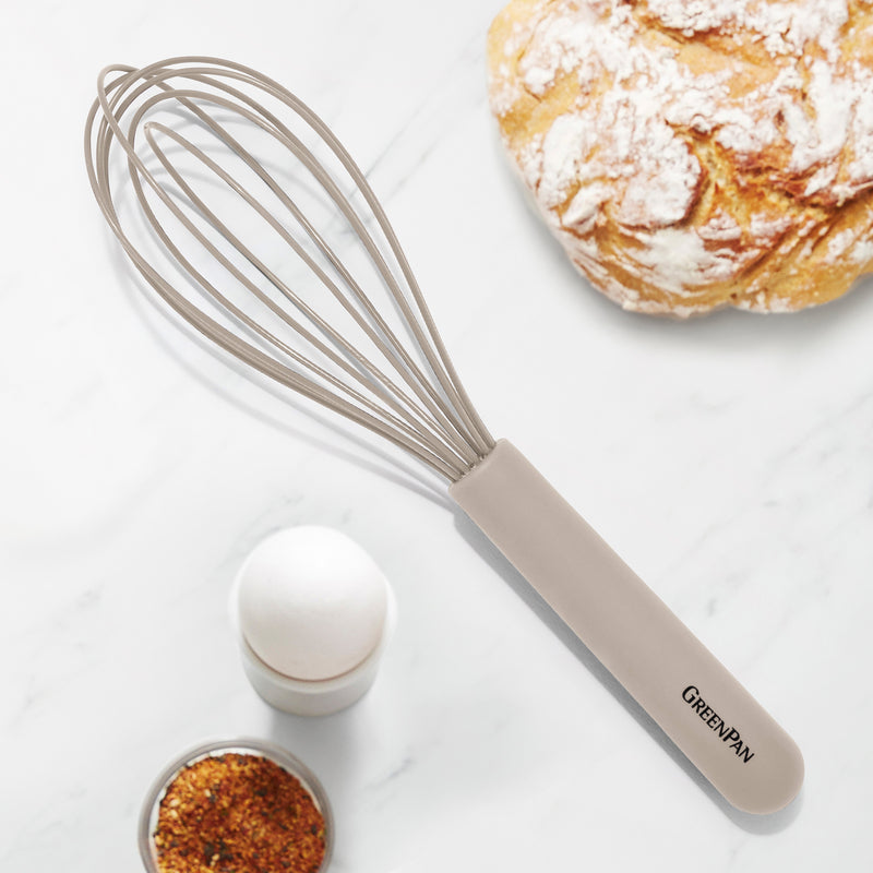 GreenPan Silikon Çırpıcı Bej | Platinum Silicone | BPA İçermez | 200°C Isıya Dayanıklı |