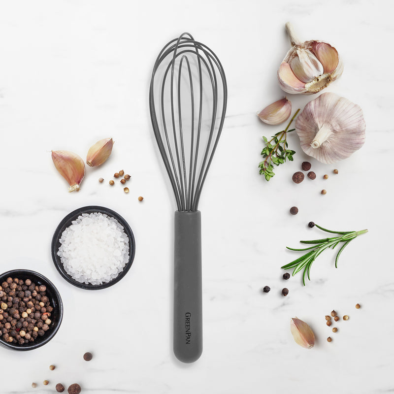 GreenPan Silikon Çırpıcı Gri | Platinum Silicone | BPA İçermez | 200°C Isıya Dayanıklı |