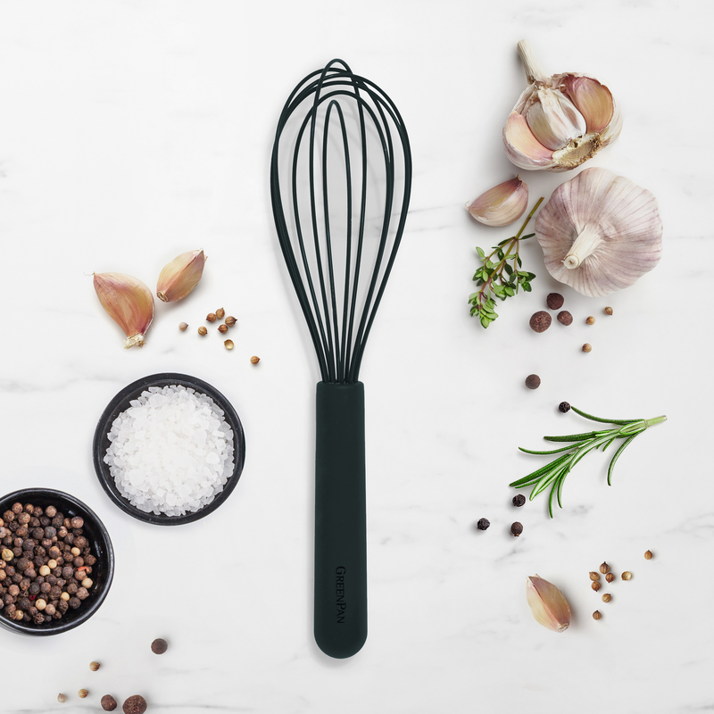 GreenPan Silikon Çırpıcı Siyah | Platinum Silicone | BPA İçermez | 200°C Isıya Dayanıklı |