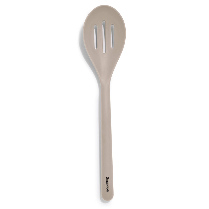 GreenPan Silikon Delikli Kaşık Bej | Platinum Silicone | BPA İçermez | 200°C Isıya Dayanıklı |