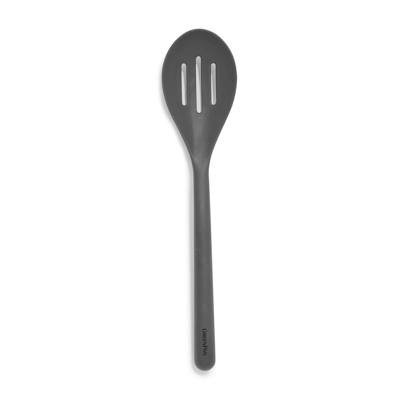 GreenPan Silikon Delikli Kaşık Gri | Platinum Silicone | BPA İçermez | 200°C Isıya Dayanıklı |