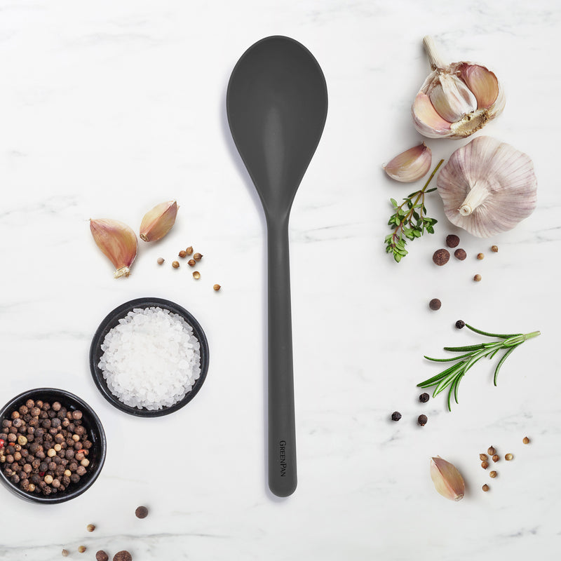 GreenPan Silikon Derin Kaşık Gri | Platinum Silicone | BPA İçermez | 200°C Isıya Dayanıklı |