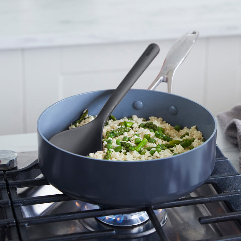 GreenPan Silikon Derin Kaşık Gri | Platinum Silicone | BPA İçermez | 200°C Isıya Dayanıklı |