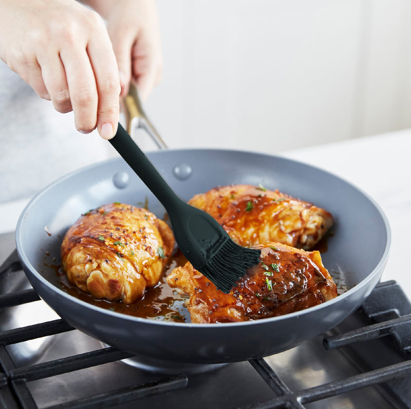 GreenPan Silikon Fırça Siyah | Platinum Silicone | BPA İçermez | 200°C Isıya Dayanıklı |