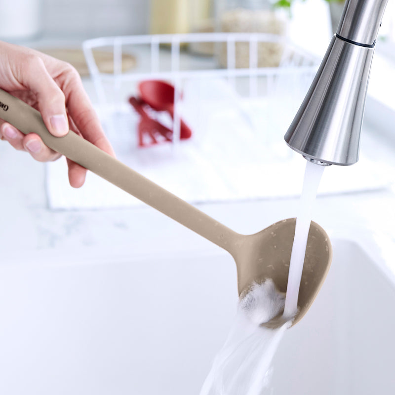 GreenPan Silikon Kepçe Bej | Platinum Silicone | BPA İçermez | 200°C Isıya Dayanıklı |
