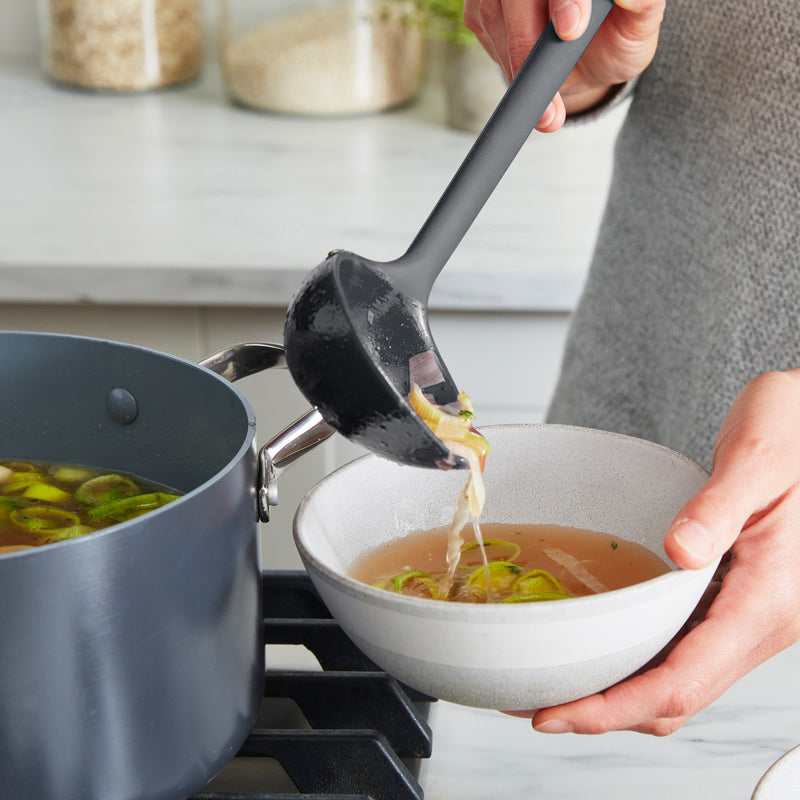 GreenPan Silikon Kepçe Gri | Platinum Silicone | BPA İçermez | 200°C Isıya Dayanıklı |