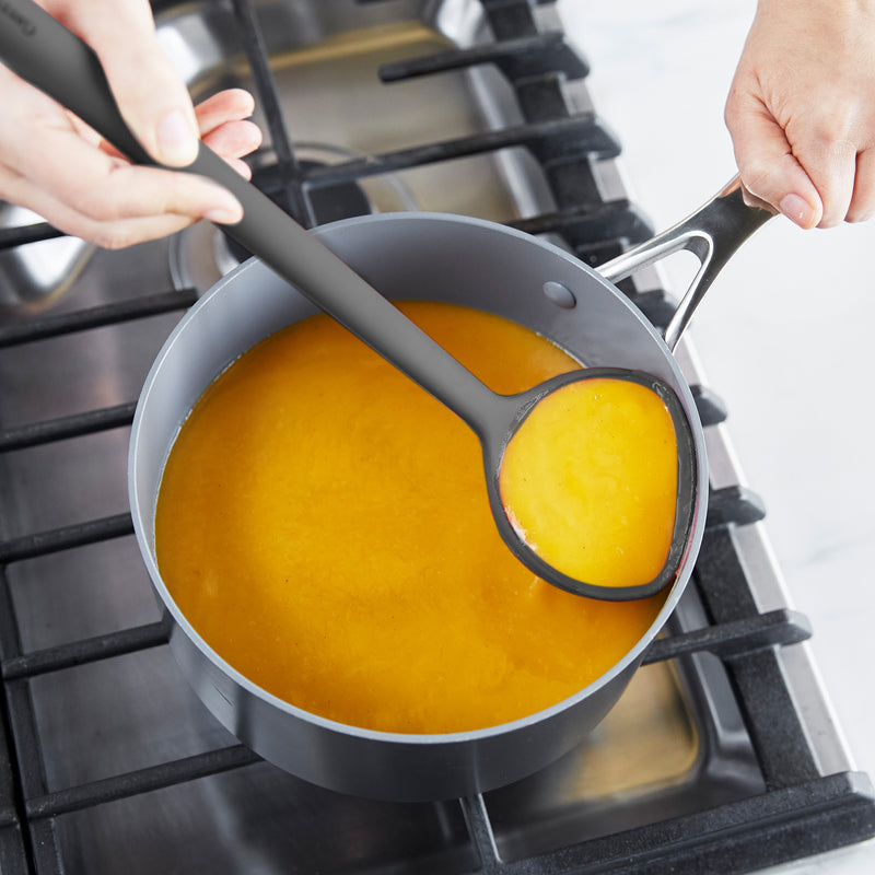 GreenPan Silikon Kepçe Gri | Platinum Silicone | BPA İçermez | 200°C Isıya Dayanıklı |