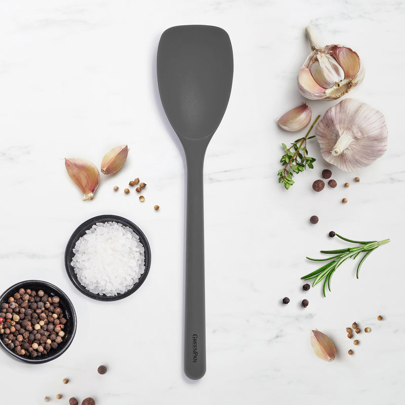 GreenPan Silikon Sote Kaşığı Gri | Platinum Silicone | BPA İçermez | 200°C Isıya Dayanıklı |