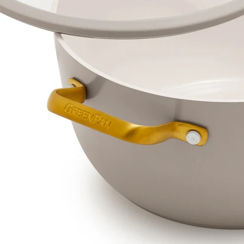 GreenPan Padova Reserve Pro Taupe 14 Parça Tencere ve Tava Seti | Thermolon™ 9G Seramik Yüzey | İndüksiyon Uyumlu