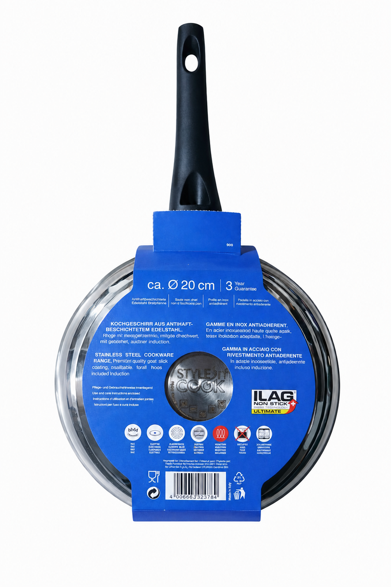 LUMENFLON DOMOS 3PLY ÇELİK TABANLI INDUCTION 20CM TAVA