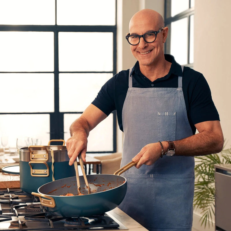 GreenPan Stanley Tucci™ Thermolon™ 9G 11 Parça Tencere & Tava Seti – Venedik Mavisi