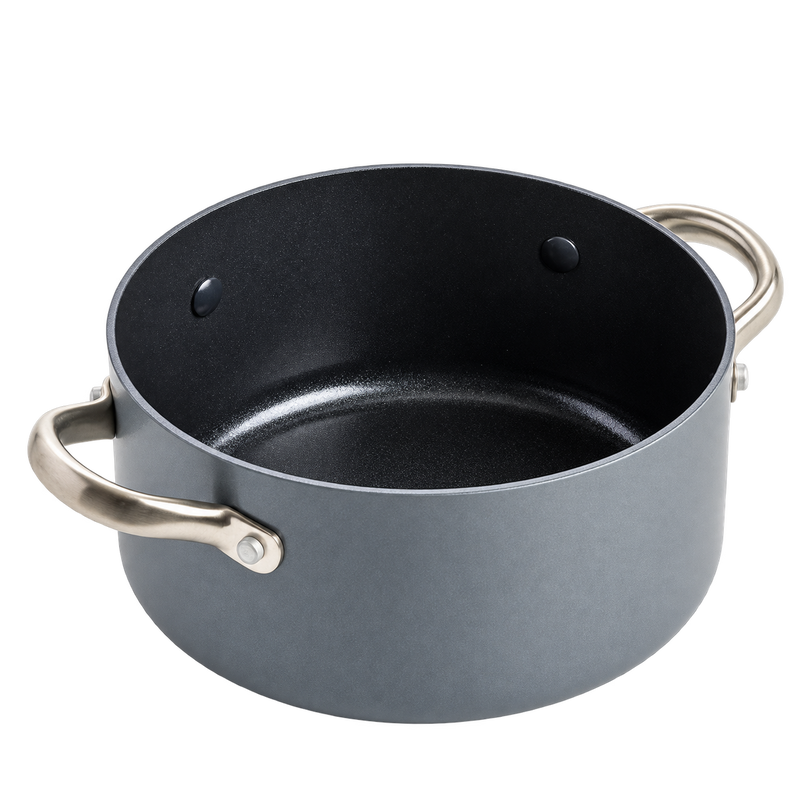 GreenPan Mayflower Pro 24 cm Cam Kapaklı Derin Tencere 5,7 LT Thermolon™ Seramik Yüzey | PFAS, PFOA ve PTFE İçermez | İndüksiyon Uyumlu