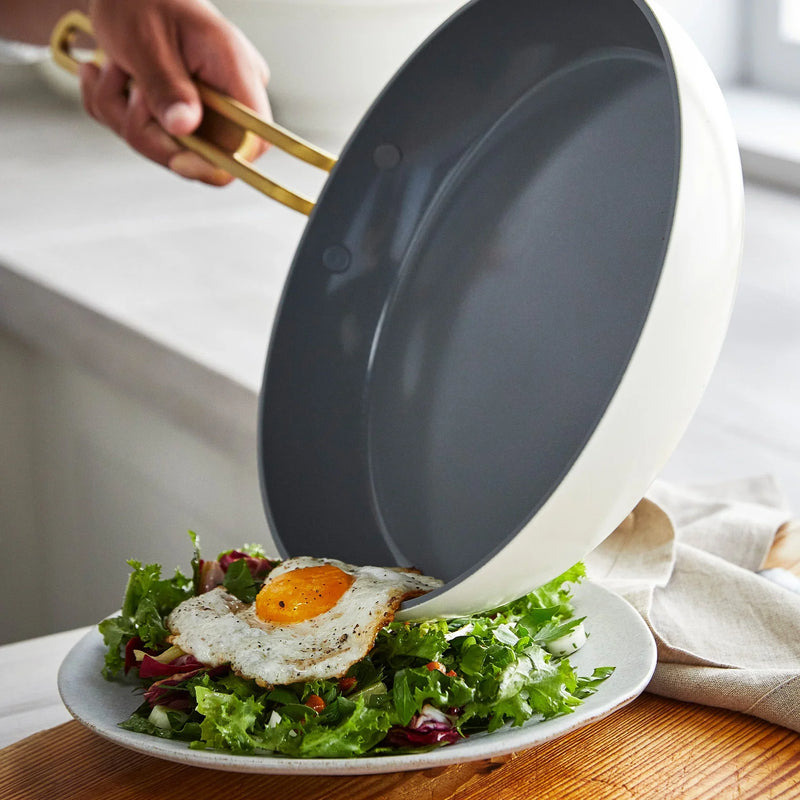 GreenPan Stanley Tucci™ Thermolon™ 9G 11 Parça Tencere & Tava Seti – Carrara Beyazı