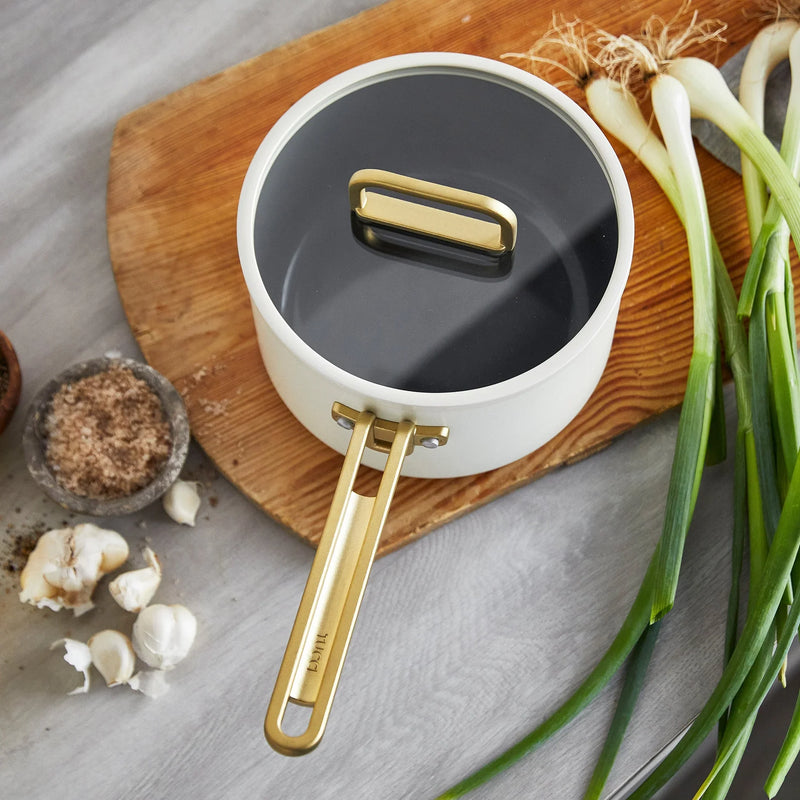 GreenPan Stanley Tucci™ Thermolon™ 9G 11 Parça Tencere & Tava Seti – Carrara Beyazı
