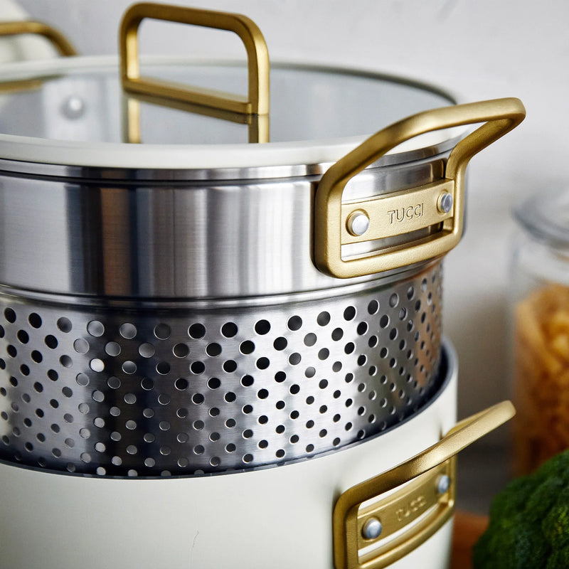 GreenPan Stanley Tucci™ Thermolon™ 9G 11 Parça Tencere & Tava Seti – Carrara Beyazı