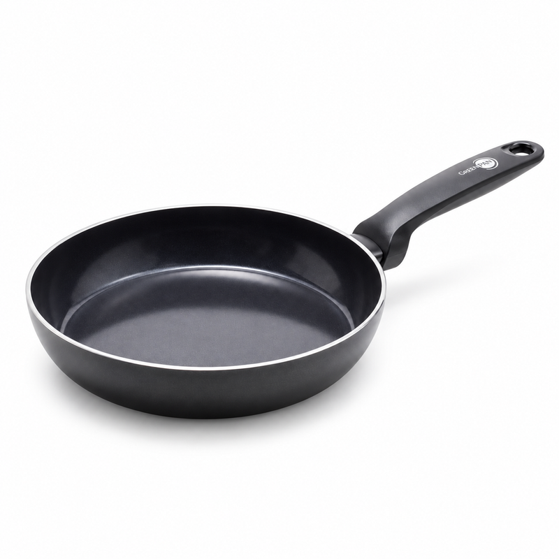 GreenPan Torino 3 Parça Tencere ve Tava Seti | 24 cm Tava + 24 cm Kapaklı Basık Pilav Tenceresi 2,91 L | Thermolon™ Seramik Yüzey | PFAS, PFOA ve PTFE İçermez